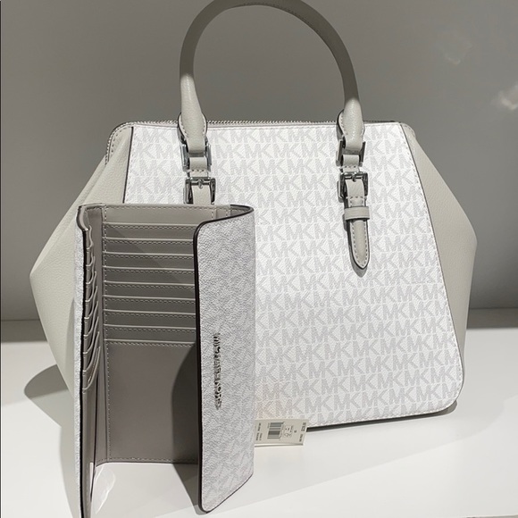 2pc MK Michael Kors satchel bag wallet set - Picture 6 of 10